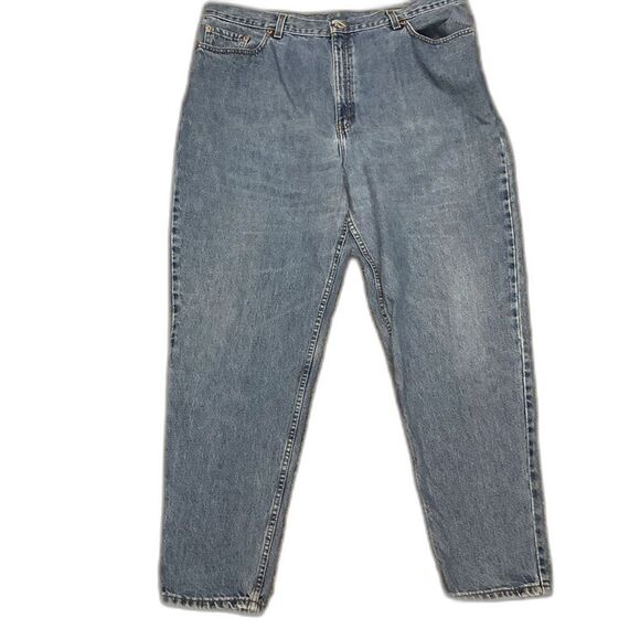 Levi’s Vintage 90s 550 Relaxed Fit High Rise Tapered Stonewashed Jeans Sz 22W - Picture 1 of 15